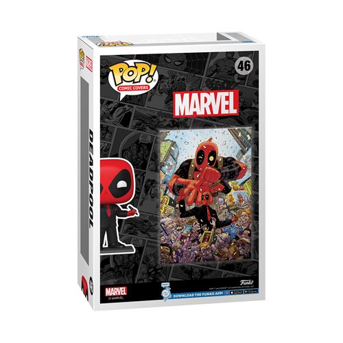 Deadpool (2015) #1 Deadpool in Black Suit Funko Pop! Comic Cover Figure #46 with Case