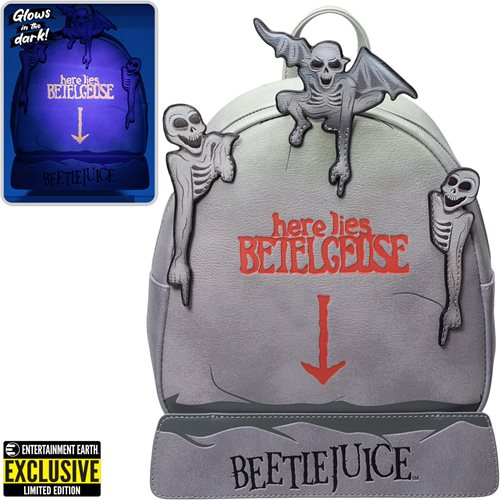 Beetlejuice Tombstone GITD Mini-Backpack