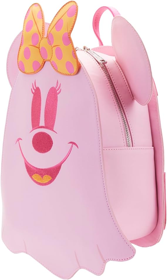 Minnie Mouse Pastel Pink Ghost Minnie GITD Mini-Backpack