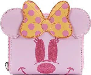 Minnie Mouse Pastel Pink Ghost Minnie GITD Wallet