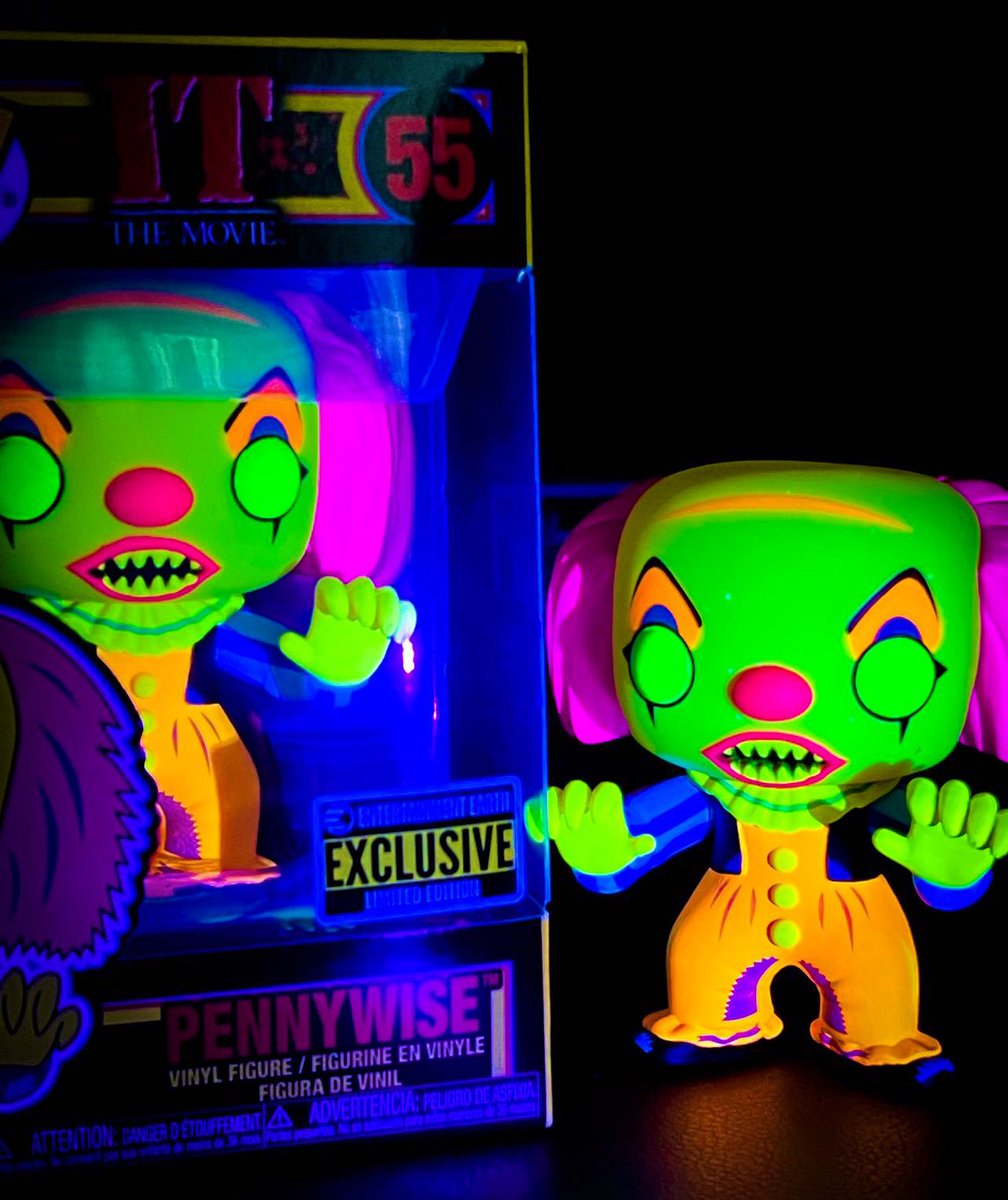 IT Pennywise Black Light Funko Pop! Vinyl Figure #55