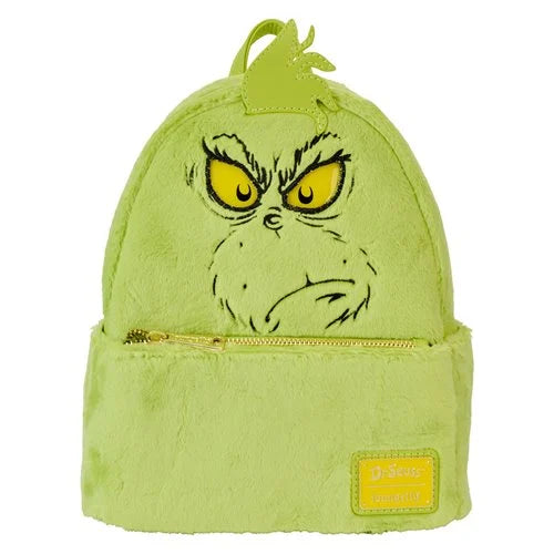 Dr. Seuss Plush Grinch Light-Up Cosplay Mini-Backpack Loungefly