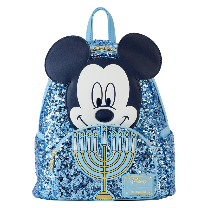 Mickey Mouse Happy Hanukkah Menorah GITD Mini-Backpack