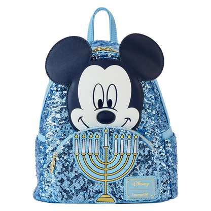 Mickey Mouse Happy Hanukkah Menorah GITD Mini-Backpack