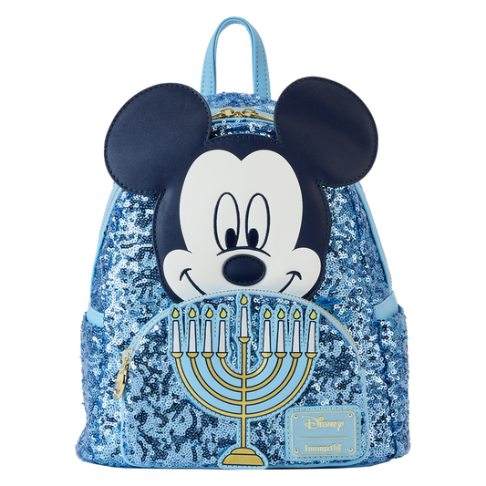 Mickey Mouse Happy Hanukkah Menorah GITD Mini-Backpack