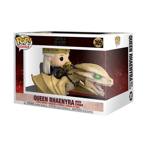 House of the Dragon Queen Rhaenyra with Syrax Deluxe Funko Pop! Vinyl Ride #305