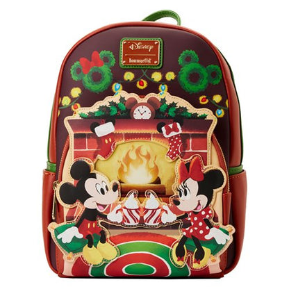 Mickey Mouse Minnie Mouse Fireplace Light-Up Mini-Backpack