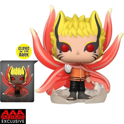 Boruto: Naruto Next Generations Naruto Baryon Mode Glow-in-the-Dark Super 6-Inch Pop! Vinyl Figure #1361 - AAA Anime Exc