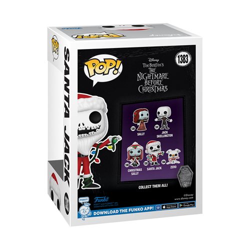 Nightmare Before Christmas 30th Anniversary Santa Jack Scented Funko Pop! Vinyl Figure - Entertainment Earth Exclusive